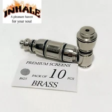 INHALE®️ Connection O Rings Air Tight w Chamber Nickel metal Tobacco Pipe