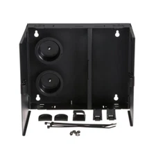 Panduit FWME2 2-Port Wall Mount Fiber Enclosure 2 FAP/Cassette Slots Black