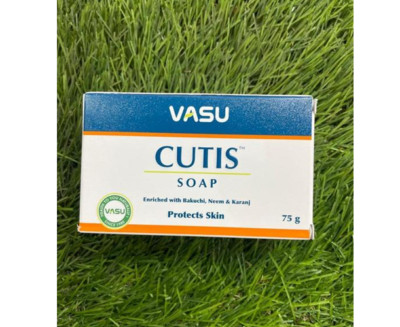 Kräuter Vasu Cutis Seife 100% natürliche Ayurveda Hautpflege 75g Moisurised Glow