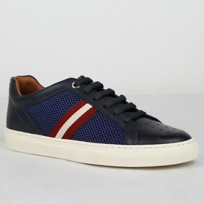 bally perforated sneakers
