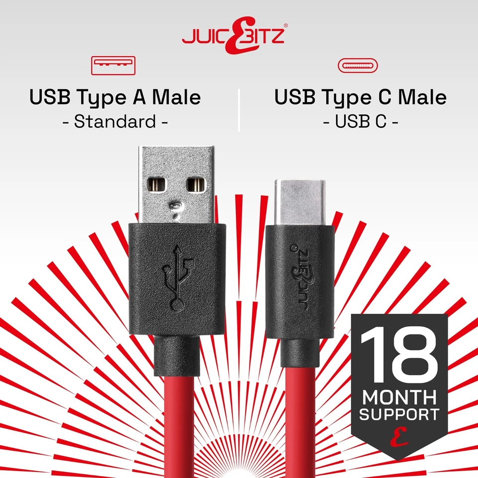 Heavy Duty USB C Type C 60W Fast Charger Cable USB Data Transfer Sync Lead 2m 3m - Image 3 of 4