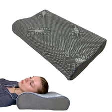Premium Memory Foam Pillow, Soft & Charcoal Infused, Adaptive Foam offers Relief