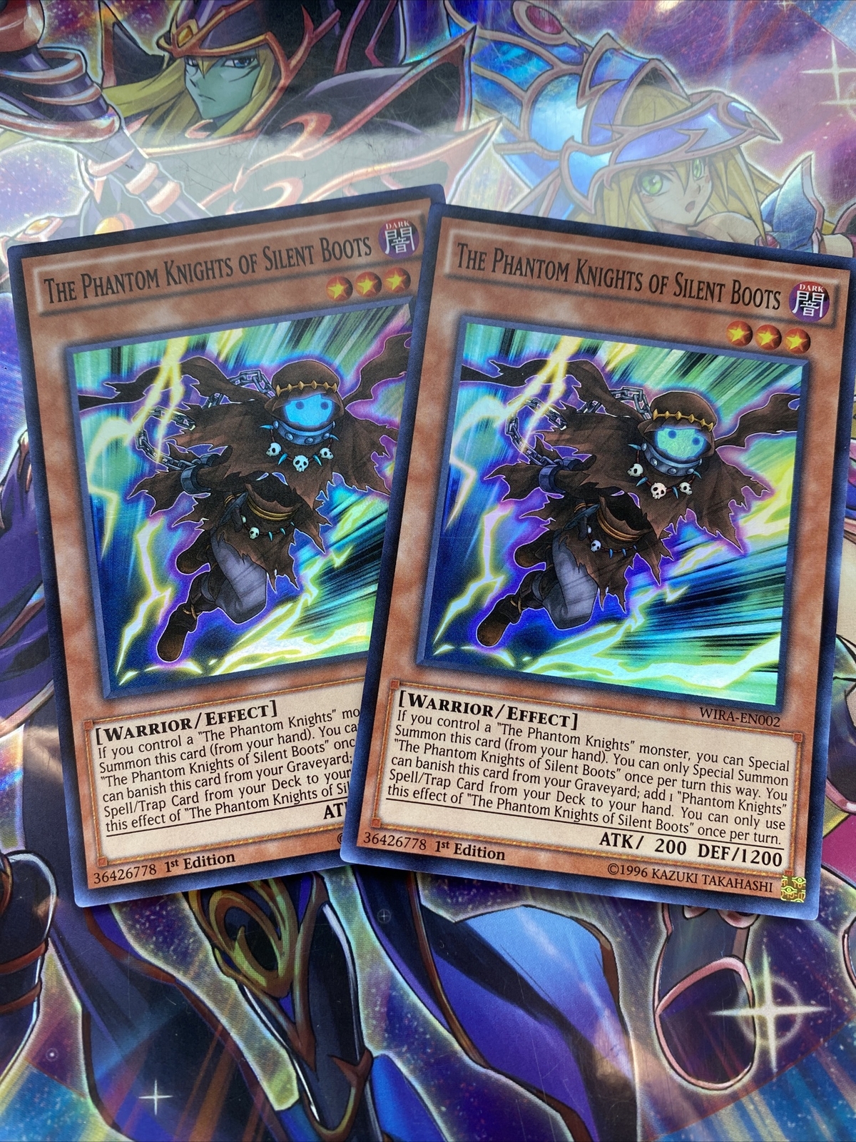 YUGIOH 2X The Phantom Knights Of Silent Boots Super Rare WIRA-EN002 NM ...