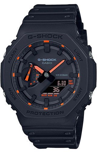 Casio G-SHOCK GA-2100 Classic Style Black Orange Dial Men's Casio G-SHOCK GA-2100 Classic Style Black Orange Dial Men's