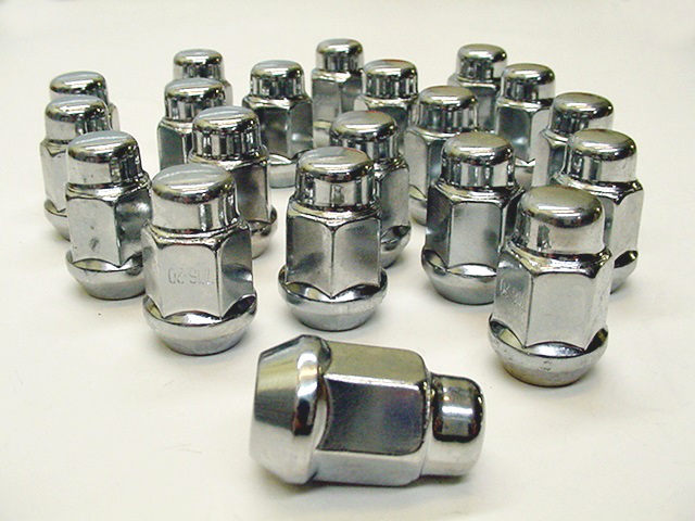 20 Chrome Acorn Lug Nuts For Chevrolet Rally Wheels – 7/16-20 RHT Thread – NOS Vintage Style 10 thumbnail image