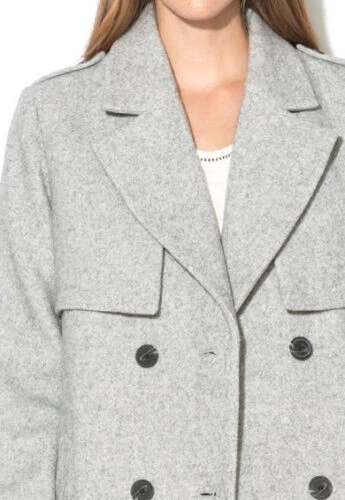 Vila Light Grey Coat Size Small UK 10 rrp £90 DH8 TT 01 - Picture 6 of 6