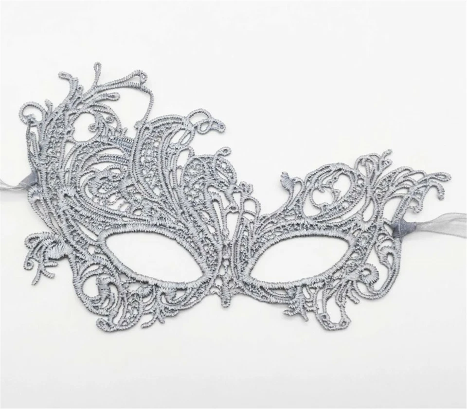 Halloween Ball Prom Party VENETIAN Fancy Face Eye Soft Crochet Mask Masquerade  - Image 3 of 4