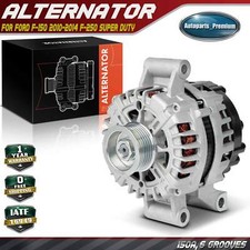 Alternator for Ford F-150 2010-2014 F-250 F-350 Super Duty 150A 6-Groove Pulley