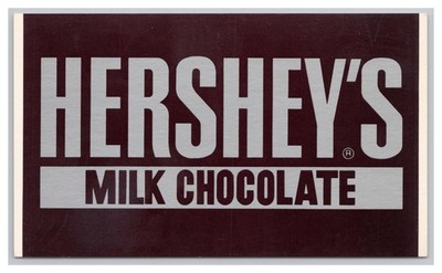 Hershey's Milk Chocolate Bar Postcard Candy Food Advertising 6x3.5 Unused