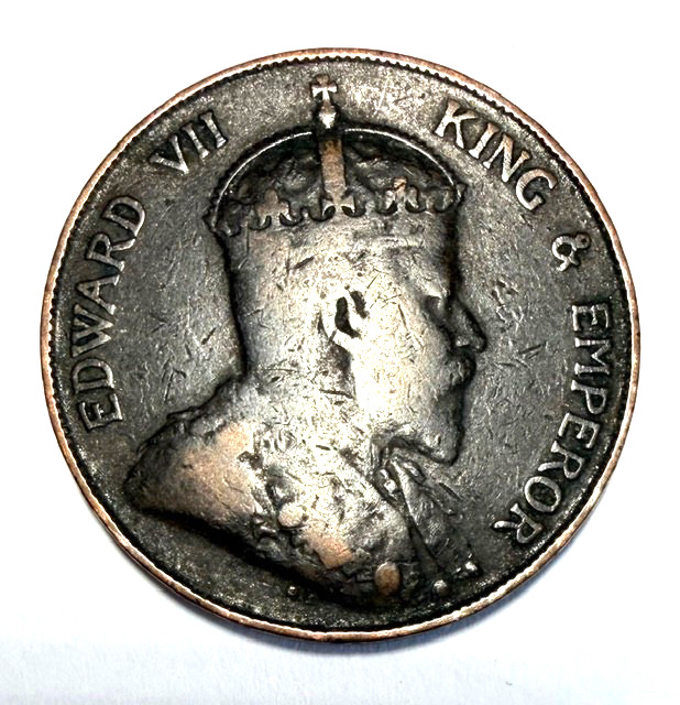 Coin Hong Kong Edward VII one cent 1904