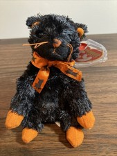 TY - FRAIDY the Black Cat 6 inch - NWT Halloweenie Beanies 2004