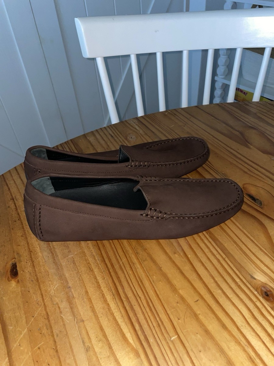 Piloti Officina Brown Suede Casual Slip-on Shoes Loafers 