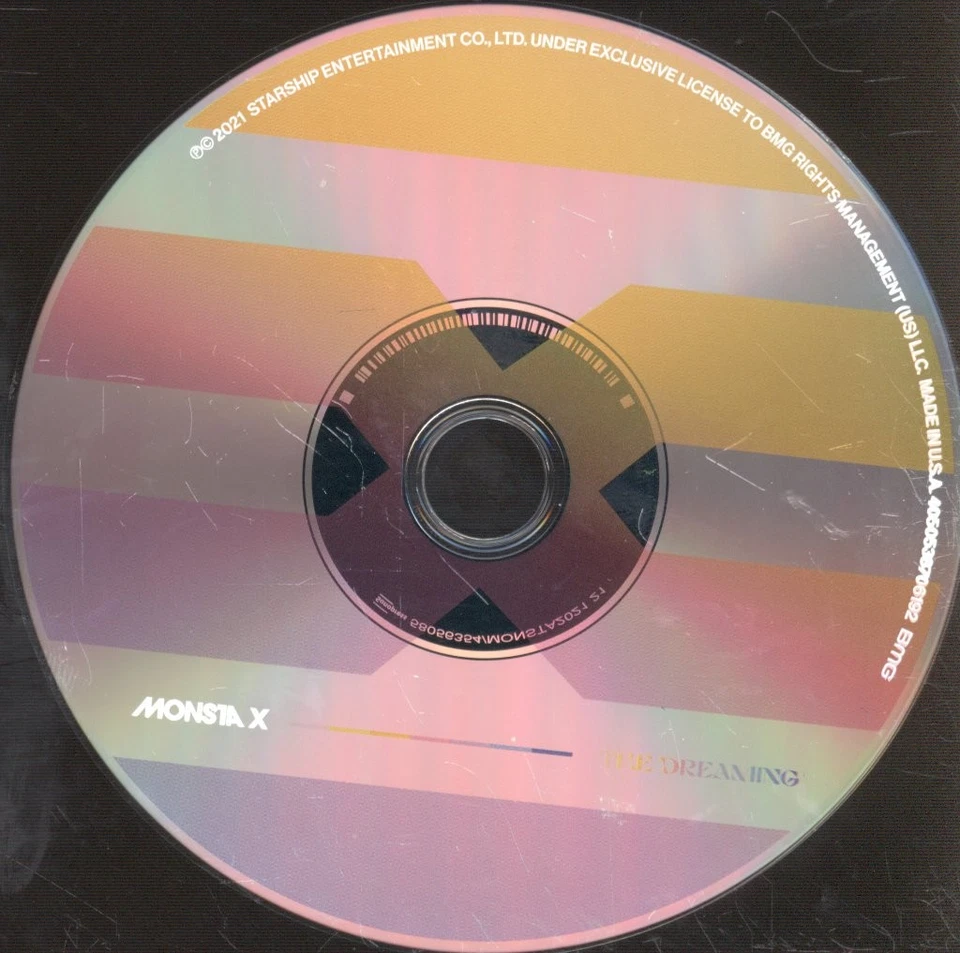 Monsta X Dreaming CD USA BMG 2021 with attached booklet and folout poster in - Bild 3 von 3