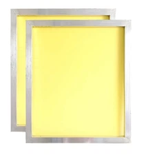 Aluminum Silk Screen Printing Screens 20 x 24 Inch Frame-230 Yellow Mesh (2 P...