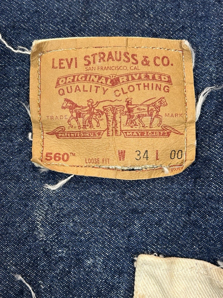 Vintage Rare Levi’s 565 Machinists Work Apron Red Tag See Pics For Condition - Image 2 of 4