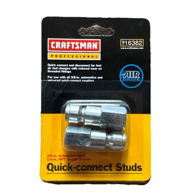 #ad Craftsman Pro Air Drive Quick Connect 3 8quot; 12pk $15.00