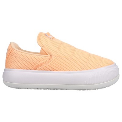 PUMA Suede Mayu Mono Slip On Platform  Womens Orange Sneakers Casual Shoes 38396