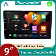 9" Double Din Car Stereo 2 32G Wireless CarPlay Android Auto Bluetooth 5.4