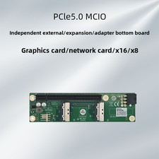 Shinreal 2 Port MCIO 8I to PCIe x16 Slot Adapter