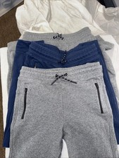 A Lot Of Three Boys Joggers Members, Mark Size 12 Two Gray Pairs, One Navy Blue