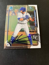 Roman Collins Signed 2015 Bowman Draft Chrome #122 Card Kansas City Royals COA