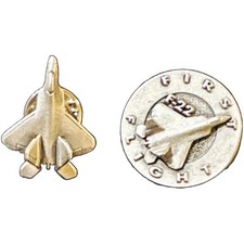 F-22 Raptor First Flight Collectible Lapel Pin - Set of 2 Pins -Silver Tone