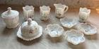 EAPG Dithridge Versaille 12 piece Milk Glass Rose Butter Sugar Cream Spooner