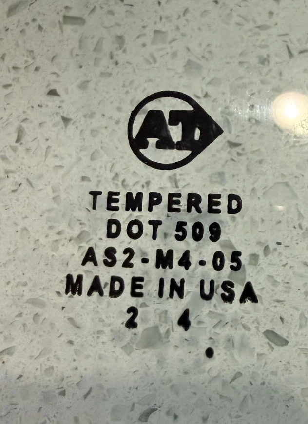 Hyundai Tucson 2016-2021 puerta delantera derecha pasajero ventana vidrio OEM Foto 2 de 4