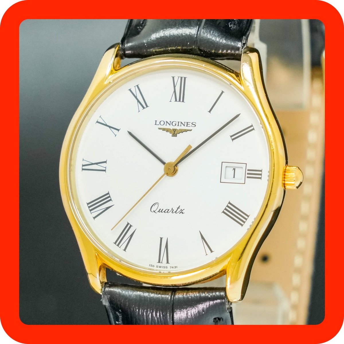 Vintage[MINT]LONGINES Grand Classic L156.4 7431 Date 33mm Roman