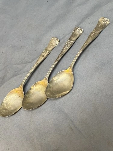 Lot Of 3 Sterling Silver Teaspoons 47Gms