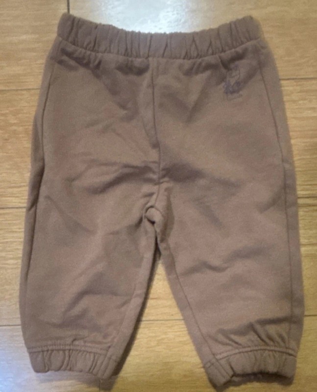 Sfera Baby Sweatpants Brown 12-18 Months Solid Pattern Elastic Waist