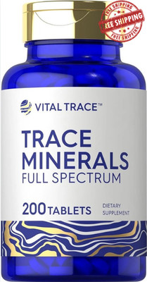 Carlyle Trace Minerals | 200 Tablets | Full Spectrum Supplement | Non-GMO & Glut