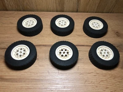 Lego 6x 32020c01 Reifen Tires Wheel 43.2mm D. x 18mm für 10187 8479 - Bild 1 von 4