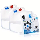 5.3/10.6 Gal Collapsible Water Container Water Storage Jug with Spigot Camping