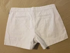 Womens Banana Republic Khaki Shorts 4 White Cotton Chino