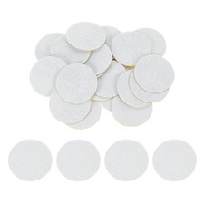 120Pcs Round Felt Circles, 38mm 1-1/2" Non-Woven Felt Fabric Sticker, White
