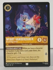 Webby Vanderquack - Knowledge Seeker LORCANA Whispers in the Well 9/204 singles