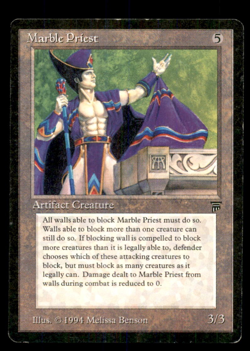 MTG Marble Priest LP Light Play Legends [4448]