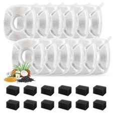 24 Pcs Cat Fountain Filters 12 Pack Cat Water Fountain Filters with 12 Pack P...