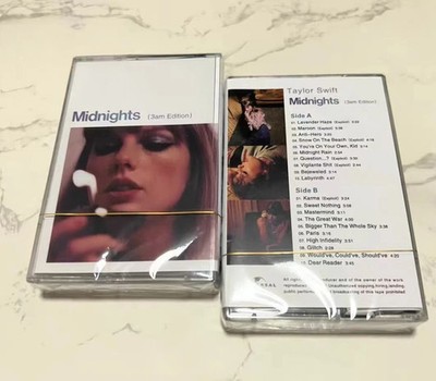 Taylor Swift Midnights (3am Edition) Retro Album Cassettes Tape New