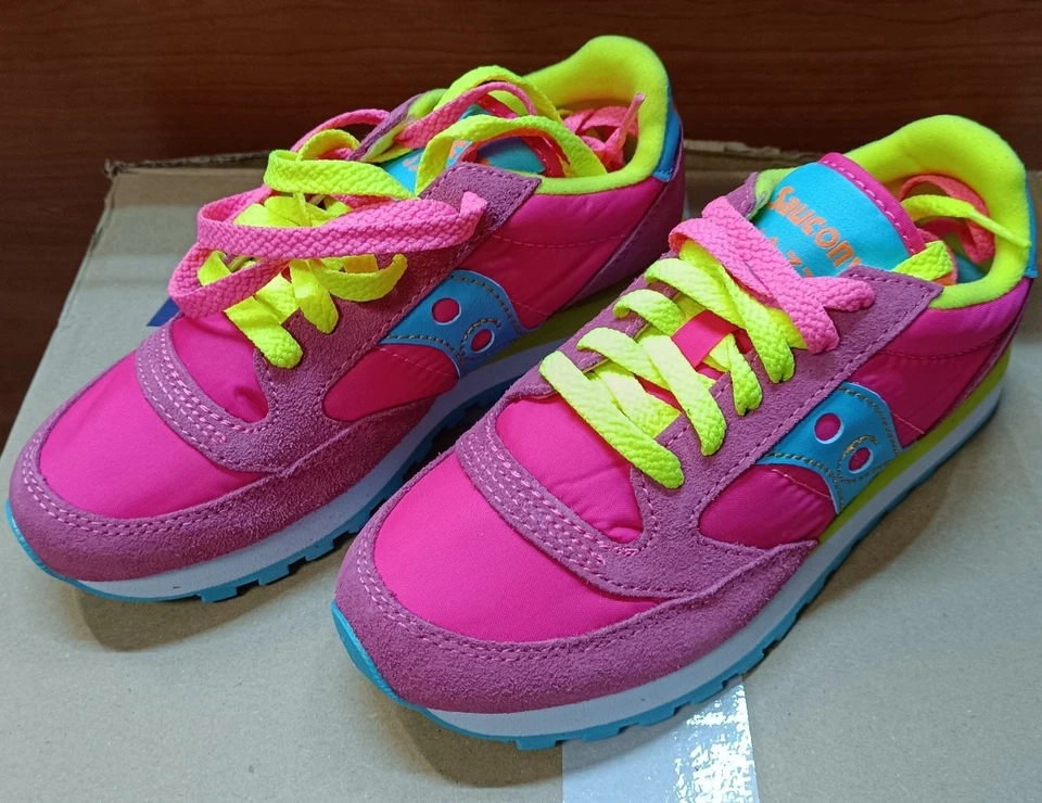 Saucony JAZZ ORIGINAL Fucsia/giallo/Blu S1044-293 - Immagine 3 di 4