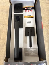 Kwikset San Clemente Matte Black Single Cylinder Low Profile Door Handleset