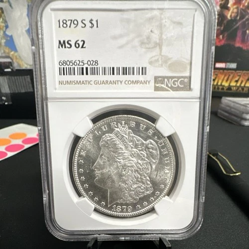 1879 Morgan $1 Silver Dollar San Francisco NGC MS62 Uncirculated Coin