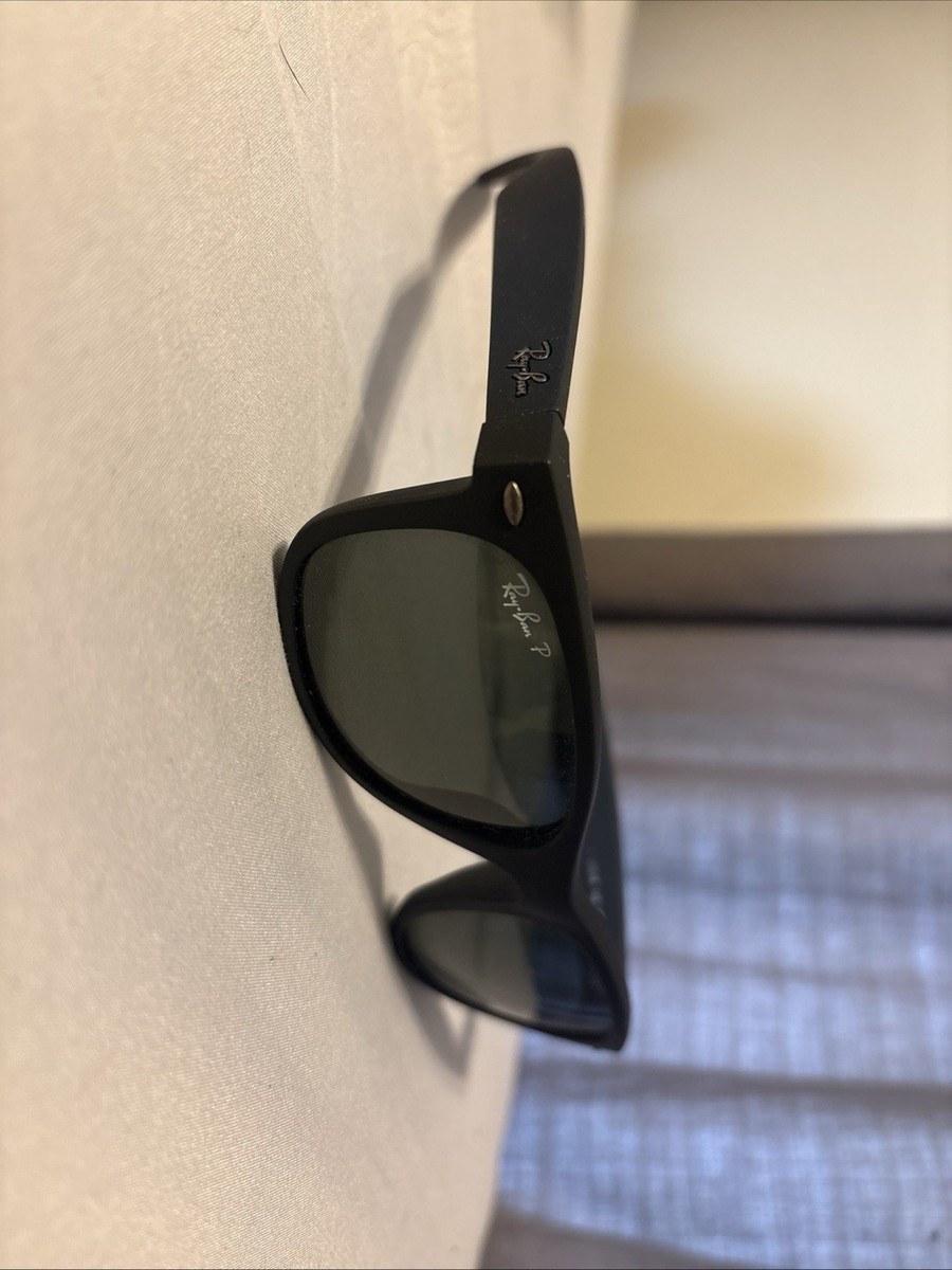 Ray-Ban Wayfarer 58mm Polarized Sunglasses - Black 8053672561937| eBay
