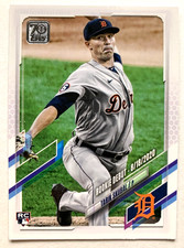 TARIK SKUBAL ROOKIE DEBUT • 2021 Topps #US284 • SHARP TIGERS CY WINNER RC!!!