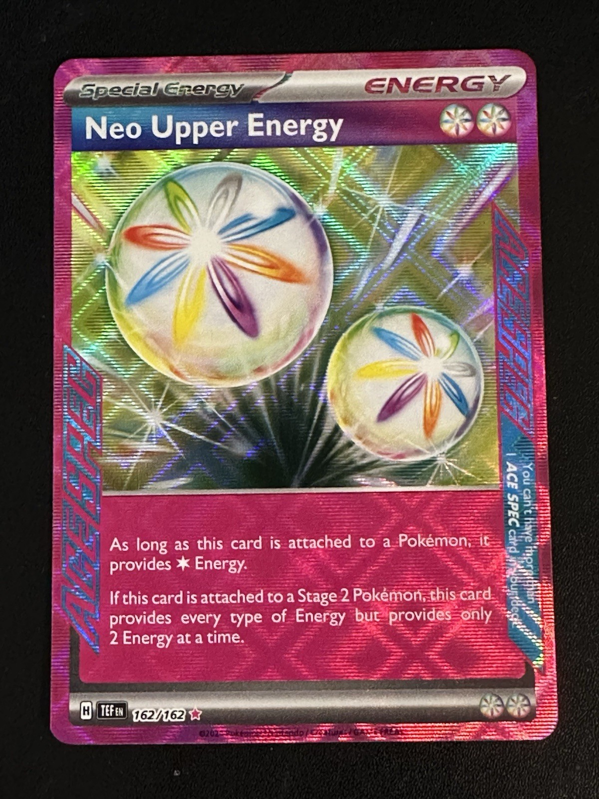 Neo Upper Energy 162/162 Pokemon Temporal Forces Ace Spec Holo NM