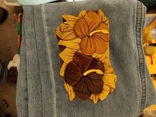 Handcrafted Wooden Flower Shape Secret Jewelry Puzzle Box