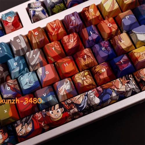 Anime 108 Keys Dragon Ball PBT Keyboard Keycap for Cherry MX Mechanical Keyboard - 第 7/9 張圖片
