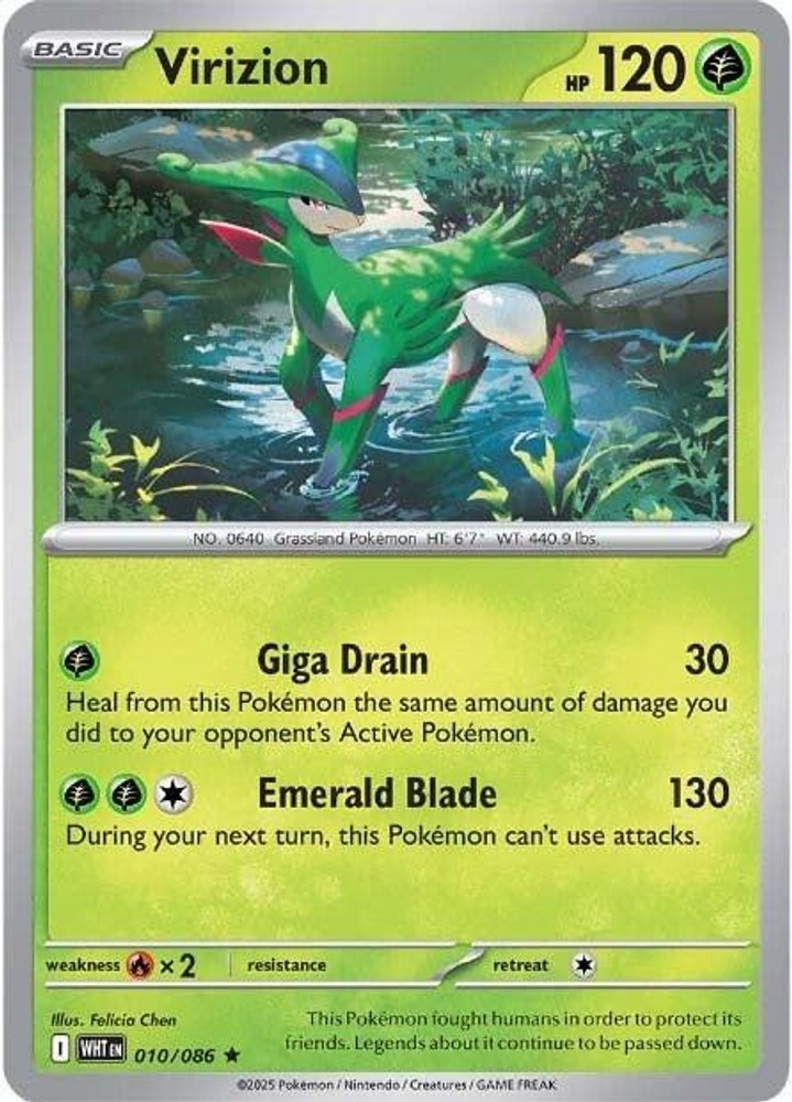 Virizion - 010/086 | LP | SV: White Flare | Holofoil - Pokemon