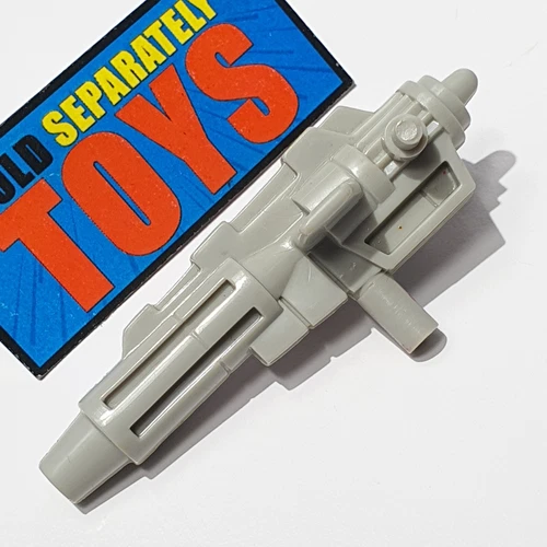 Vtg Transformers G1 Landmine GUN B original 1988 Pretender gray weapon accessory